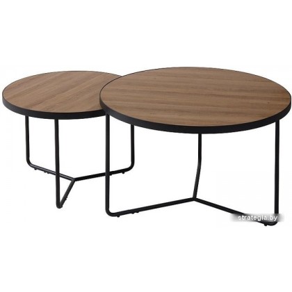 Журнальный столик Signal Italia II (орех/черный)