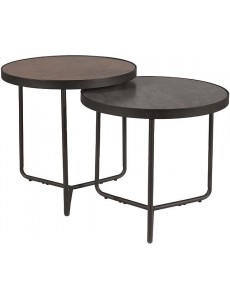 Журнальный столик Signal PENELOPE (серо-коричневый эффект камня/черный)