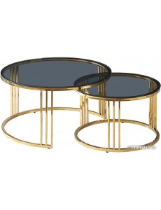 Журнальный столик Signal Vienna (дымчатый/золотой)