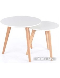 Журнальный столик Signal Milan S2 (белый/дуб)