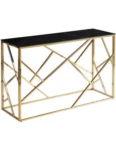 Консольный стол Signal Escada C II ESCADACCZMAZL (эффект черного мрамора/золотой)