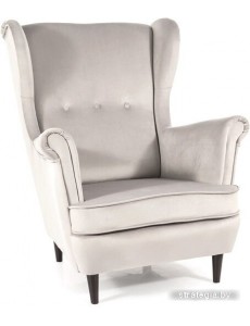Интерьерное кресло Signal Lord Velvet Bluvel 03 (светло-серый/венге)
