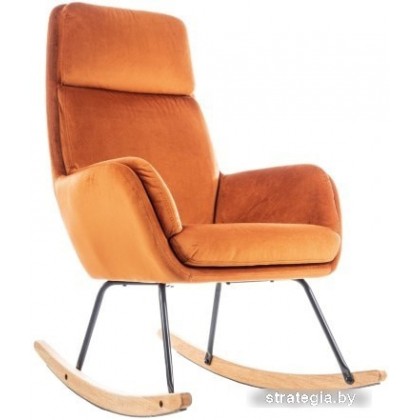 Кресло-качалка Signal Hoover Velvet (оранжевый)