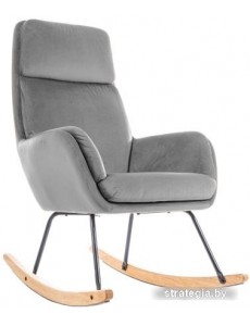 Кресло-качалка Signal Hoover Velvet (серый)