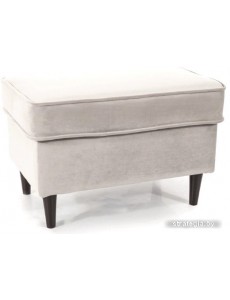 Пуфик Signal Ron Velvet Bluvel 03 (светло-серый/венге)