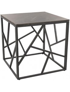 Журнальный столик Signal ESCADA B III (серый мрамор/черный 55/55)