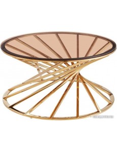 Журнальный столик Signal Ottavia A OTTAVIAACTZL (дымчатый янтарь/золотой)