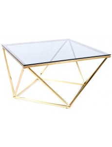 Журнальный столик Signal Silver A (дымчатый/золотой)