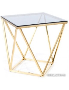 Журнальный столик Signal Silver B (дымчатый/золотой)