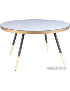 Журнальный столик Signal Vega B 80x80 (мрамор/черный)