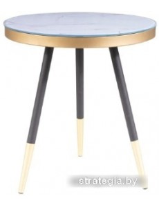 Журнальный столик Signal Vega C 45x45 (мрамор/черный)