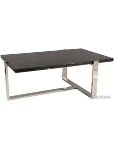 Журнальный столик Signal VELA A (черный мрамор/серебряный 109/66)