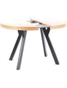 Кухонный стол Signal Domingo 100/250x100 (дуб/черный)