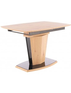 Кухонный стол Signal Houston 120/160x80 (дуб/черный)