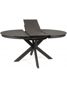 Кухонный стол Signal Porto ceramic PORTOCC120 (темно-серый мрамор/черный)