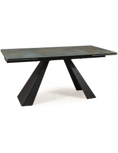 Кухонный стол Signal Salvadore ceramic SALVADORETUC160 (бирюзовый/черный)