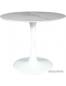 Кухонный стол Signal Espero ESPEROBB90 (белый мрамор/белый)