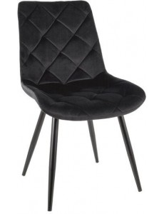 Стул Signal Ralph Velvet (bluvel 19 черный/черный)