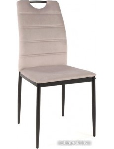 Стул Signal Rip Velvet (bluvel 03 светло-серый/черный)