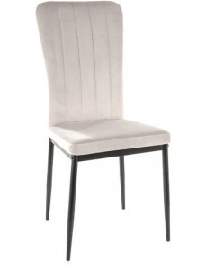 Стул Signal Vigo Velvet (bluvel 03 светло-серый/черный)