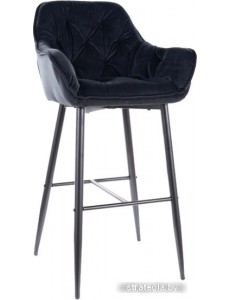 Стул с подлокотниками Signal Cherry H-1 Velvet (bluvel 19 черный)