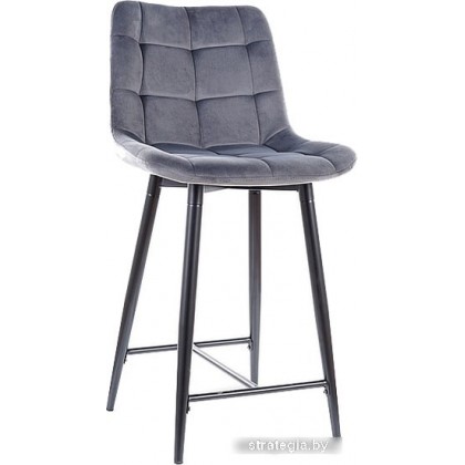 Signal Chic H-2 Velvet (bluvel 14 серый/черный)