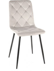 Стул Signal Jerry Velvet (bluvel 03 светло-серый/черный)