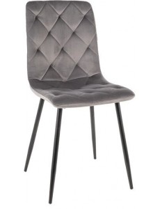 Стул Signal Jerry Velvet (bluvel 14 серый/черный)