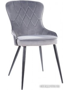 Стул Signal Lotus Velvet (bluvel 14 серый/черный)
