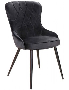 Стул Signal Lotus Velvet (bluvel 19 черный/черный)