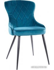 Стул Signal Lotus Velvet (bluvel 85 бирюзовый/черный)