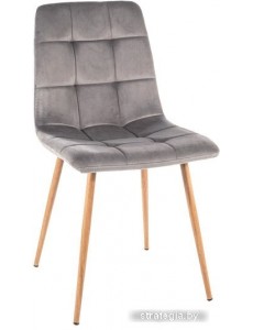 Стул Signal Mila D Velvet (bluvel 14 серый/дуб)