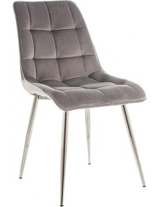 Стул Signal Chic Velvet (bluvel 14 серый/хром)