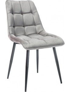 Стул Signal Chic Velvet Bluvel 14 (серый/черный)