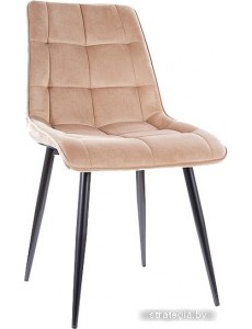 Стул Signal Chic Velvet (bluvel 28 бежевый/черный)