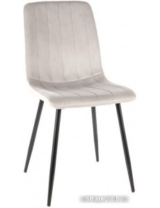 Стул Signal Alan Velvet (bluvel 03 светло-серый/черный)