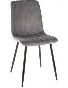 Стул Signal Alan Velvet (bluvel 14 серый/черный)