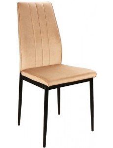 Стул Signal Atom Velvet (bluvel 28 бежевый/черный)