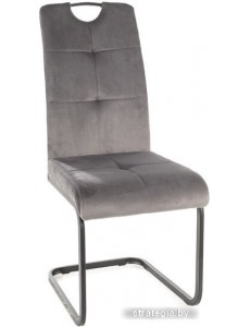 Стул Signal Axo Velvet (bluvel 14 серый/черный)
