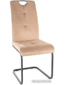 Стул Signal Axo Velvet (bluvel 28 бежевый/черный)