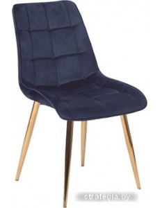 Стул Signal Chic Velvet Bluvel 86 (темно-синий/золотой)