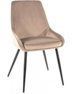 Стул Signal Cobe Velvet (bluvel 40 темно-бежевый/черный)