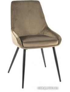 Стул Signal Cobe Velvet (bluvel 77 оливковый/черный)