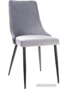 Стул Signal Piano B Velvet (bluvel 14 серый/черный)