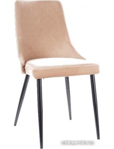 Стул Signal Piano B Velvet (bluvel 28 бежевый/черный)