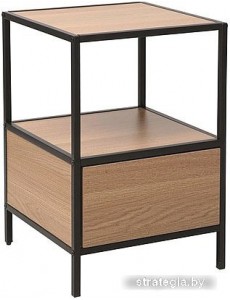 Тумба Signal Geo S (дуб/черный матовый)