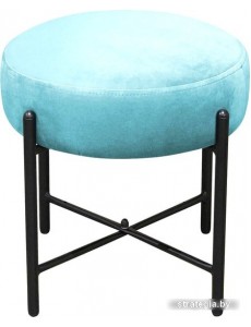 Пуфик Sheffilton SHT-B4 (голубая пастель/черный муар)