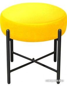 Пуфик Sheffilton SHT-B4 (желтый/черный муар)