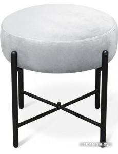 Пуфик Sheffilton SHT-B4 (серое облако/черный муар)