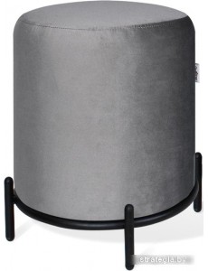Пуфик Sheffilton SHT-B6 208960 (угольно-серый/черный муар)